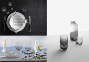 Collezione di porcellane 'Marina' di Virginia Casa / Linea di calici 'Veritas' di Riedel / bicchieri e caraffa Ichendorf