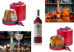 Armani Dolci Natale Pandoro e Panettone / Mattia Pastori per Bibite Sanpellegrino / bottiglia di Martini Riserva Speciale Bitter