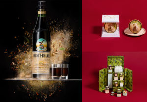 Fernet Banca Distillerie / Chocolate Sphere e Luxurious Velvet Trunk di Pasticceria Marchesi 1824