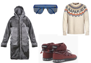 Giaccone Ahirain / occhiali Sting x Happiness by De Rigo / Maglione Napapijri / Ecoalf Vegan boots