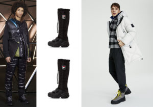 Look Moncler / Fila Snow Boots / Peak Performance Arctique Parka & outfits