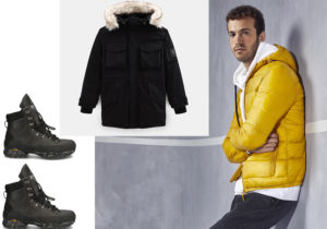 Mid Treck Premiata boots / Nordic Edge Parka di Timberland / look Lumberjack