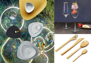 Set Tavola e Posate Alessi / Flute Champagne di Nude