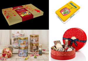 Twinings tea & infusion pack di Natale / Confezione caramelle Ricola in edizione limitata / Pastiglie Leone 'Giostrine di dolcezza' / Venchi Christmas pack con cioccolato, crema spalmabili, crimini, barrette di gianduia e sigari dolci
