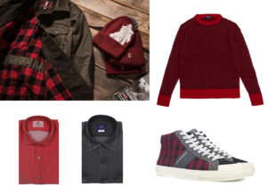 giaccone e accessori MCS / maglione Druhmor / camicie Giannetto Portofino / sneakers Playground