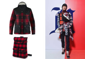 piumone Fjällräven / zaino Pijama / look Tommy x Louis Hamilton