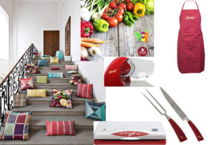 Missoni Home cuscini 'Dancing Flowers' / set outdoor di Berkel: grembiule, affettatrice, macchina per sottovuoto, forchettone e coltello / kit orto sul balcone 'the young farmer' visto su piantinedaorto.it