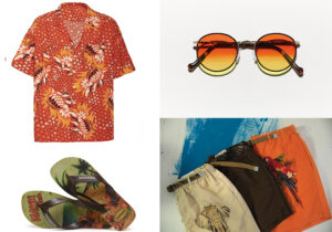 Camicia Napapijri / occhiali Moscot / sandali Hawaianas / bermuda White Sand