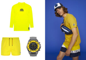 T-Shirt Sundek / costume K-way / orologio Sparco / total look Areonautica Militare