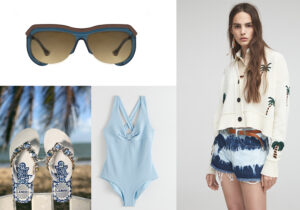 occhiale 'Bikini' di Pugnale / ciabattine L.A.Water / costume &OtherStories / total look Alanui