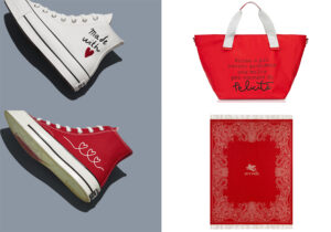 Sneakers Converse / shopper Le Pandorine / foulard Etro