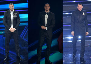 L’icona del calcio Zlatan Ibrahimović indossa tre completi sartoriali Dsquared2 realizzati dai designers Dean e Dan Caten