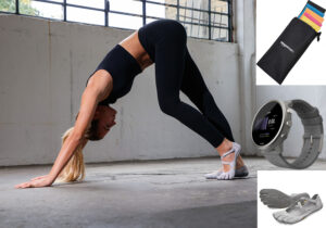 Five Fingers Vibram modello V_soul / smart fitness watch Suunto 7 / fascie elastiche di resistenza di Amazon Basics