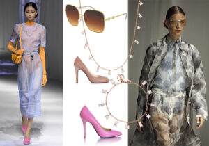 Look Fendi / Necklace & Bracelet di Purelei / Occhiali Gucci by Kering / Décolleté firmate Alessandro Oteri