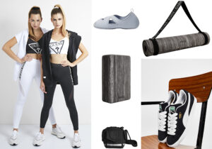 Look Guess Athletic / kit Mango fitness / mini bag Canada Goose by Angel Chen / sneakers Puma suede