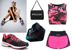 Look Onitsuka Tiger con Willow Smith / bag e top Freddy / sneakers Lotto / telecamera GoPro Hero 9 / shorts Redemption Athletix