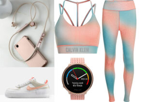 Cuffie PI4 noise cancelling di Bowers & Wilkins / sneaker Nike Air Force 1 Shadow in vendita da AW Lab / sportwatch Ignite 2 Polar / look Calvin Klein Performance