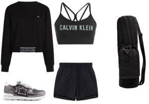Felpa e top Calvin Klein Perfromance / sneakers Atlantic Stars / shorts e portatappetino Mango Fitness