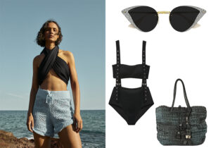 Look Mango - occhiali Gucci by Kering - costume Tezenis - borsa Herny Beguelin