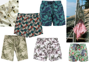 TROPICALIA - Pina Swim embroidery by Oas Company, Ecoalf gassprint, Riccione Handpicked, Bidart shorts di Barts, Golden Goose beach short , bermuda Canali, beachwear Simone Guidarelli