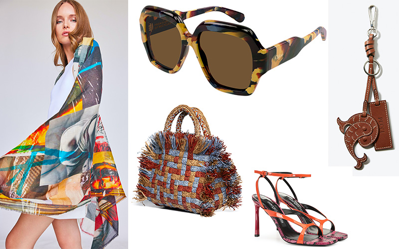 valigia estate 2023Alanui Miss Bikini Silhouette Vibram Hawaianas side classic metallic Mandarina Duck