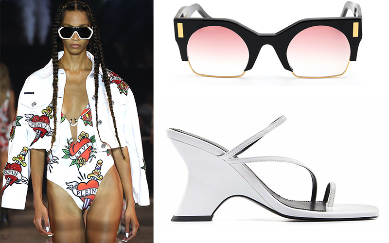 valigia estate 2023Alanui Miss Bikini Silhouette Vibram Hawaianas side classic metallic Mandarina Duck