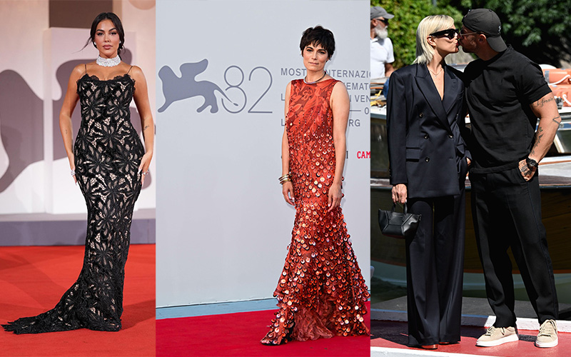 Julia Roberts in look Versace e gioielli Chopard